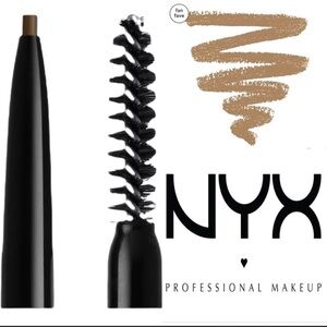 NYX Micro Brow Pencil NEW Blonde Eyebrow Defining Crayon Dual Sided NIB